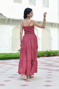 TWISHA PRINTED TOP & TIERED SKIRT SET