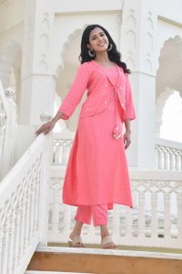 AFRA CORAL KURTA-PANT SET