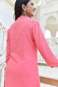 AFRA CORAL KURTA-PANT SET