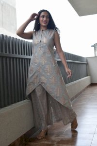 KAYRA GOLD PRINTED SUIT SET
