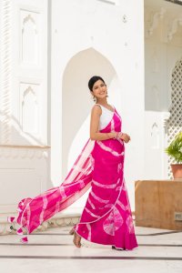 DHRITI TIE-DYED GEORGETTE SAREE