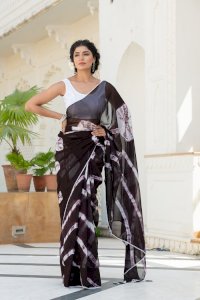KAMAKSHI TIE-DYED GEORGETTE SAREE