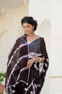 KAMAKSHI TIE-DYED GEORGETTE SAREE