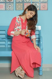 EMBROIDERED JACKET WITH ASYMMETRIC COTTON DRESS